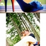 Inspiração e estilo: noiva com sapato azul de cetim