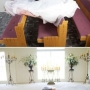 Pose criativa para a foto de casamento: planking